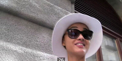 Ebony euro doggystyle fucked by sham agent