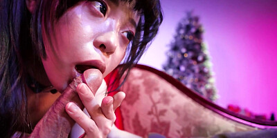 Petite Asian starlet Yuli deepthroats her lover before riding