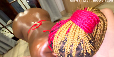 Sexy bubble butt Ebony was so horny she squirted all over me and begged me to cum inside her