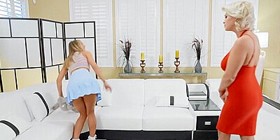 Tricky Babysitter Is Spying On Mature Couple
