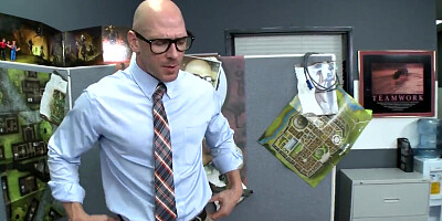 Johnny Sins, Kelly Divine, Kianna Dior, Sativa Rose in the office seduction scene