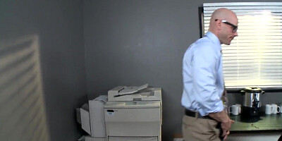 Johnny Sins, Kelly Divine, Kianna Dior, Sativa Rose in the office seduction scene