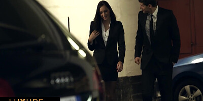 Felicia Kiss In The Hot Secretary Gets Seduced On A Public Parking