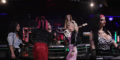 GIRLSWAY - Rock Bands Rivals Lena Paul & Katrina Jade Have WILD GROUP FUCK To Determine Who's Best