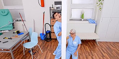 Short-haired Nurse Gets Deeply Fucked After Sucking Young Cock - Angel Wicky And Jordi El Nino Polla