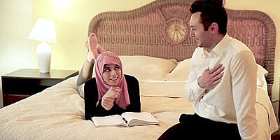 Busty Muslim Chick Rides Fat Cock In Hijab