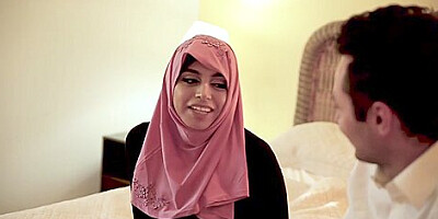 Busty Muslim Chick Rides Fat Cock In Hijab