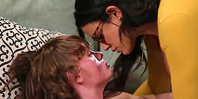 Horny Big Tits Milf Stepmom Came To Suck Naughty Stepsons Dick With Penney Play