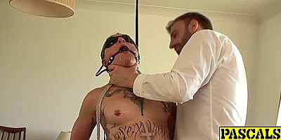 Goth Submissive Disciplined And Fed With Cum By Maledom