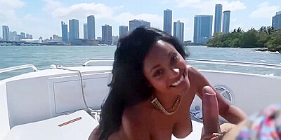 Anya Ivy In Ebony Babe Fucked On A Boat In Miami Beach!
