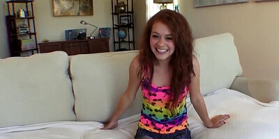 Redhead Young Lady Enjoying It All In Her Ass
