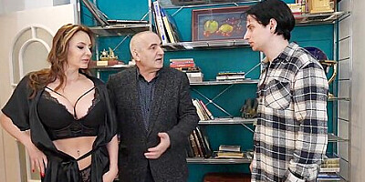 A Mature Woman Brazenly Cheats With A Young Man In The Presence Of Her