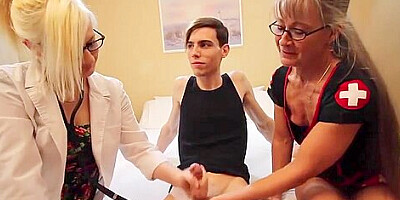 Old Women Stroke Young Dick