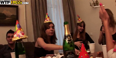 student 18+ party continues with hot group sex