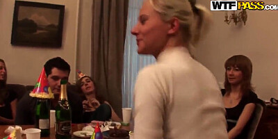 student 18+ party continues with hot group sex