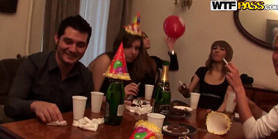 student 18+ party continues with hot group sex