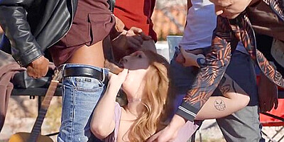 Rion King, Angel Youngs And Damon Dice In Deviant Bimbo Crazy Gangbang Clip