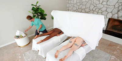 Deja Marie, Van Wylde And Kaiia Eve In Massage Me, Fuck Me, And Ignore Her / 9.9.2022
