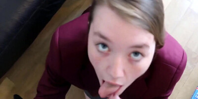 Stepmum Teaches College Girl To Suck Cock - Olivia Keane
