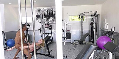 Gets A Big Black Cock Workout At The Gym - Paris White And Dane Jones