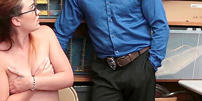 Teen 18+ Brunette Fucked Hard By Officer Hard Dick - Kat Monroe