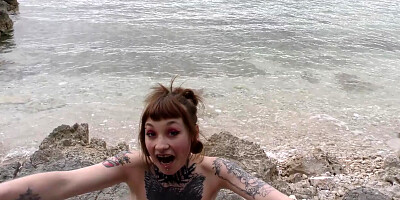 Risky Public Beach In Croatia On Holiday Andy Teen Pov Pussy Licking Miss Pussycat