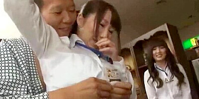 Best Japanese girl Rina Ishikawa, Kaede Oshiro, Ran Fujii in Incredible Blowjob JAV clip