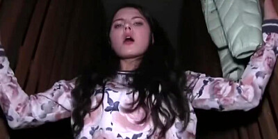 In Outdoor Cock Riding Action With Martin Gun, Little Bit And Francesca Dicaprio