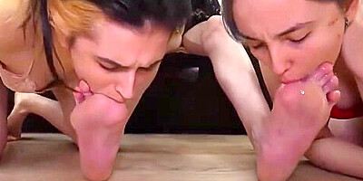 Lesbian Milf Mistress And Her teen 18+ Slaves