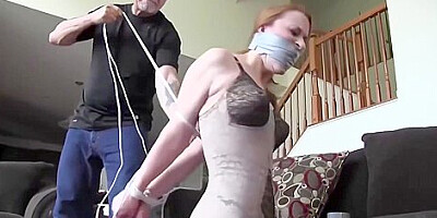 Red Headed Milf Captured Bound And Humiliated By Intruder