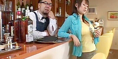 Amazing Japanese model Nana Aoyama in Hottest Bar JAV clip