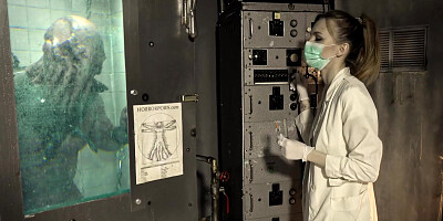 HORRORPORN The beautiful scientist fucked by a monster