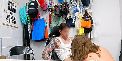 Frisky Brunette Gets Punished For Stealing - Tommy King And Billy Boston